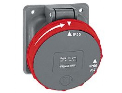 Розетка пов.Hypra IP67 3P+E 400В 63A