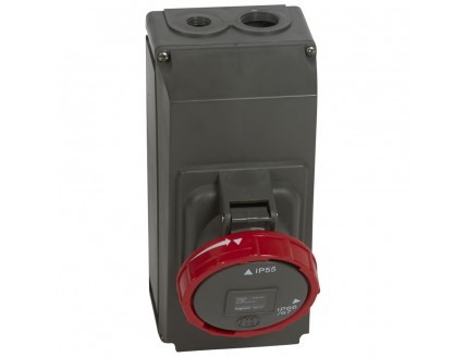 Розетка пов.Hypra IP67 3P+N+E 400В 63A