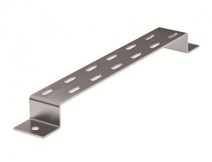 Крепление ТМ к стене для вертикального монтажа осн.100, INOX
