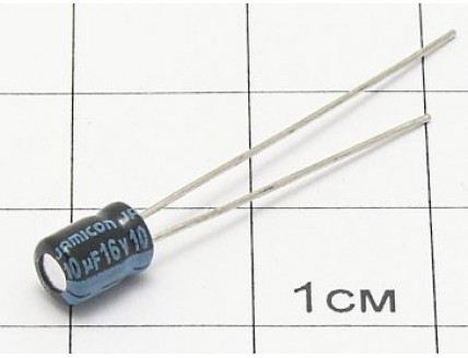 Конденсатор 10мкФ 16В 4x5 105°C