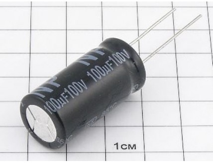 100мкФ 100В (16x32,неполярн.)