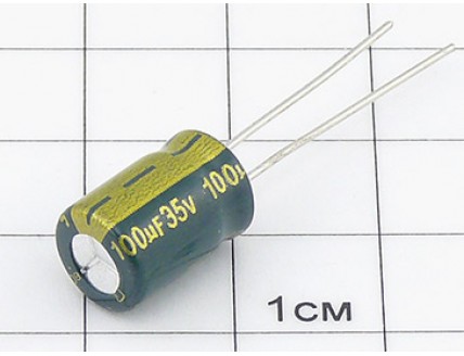 Конденсатор 100мкФ 35В 8x11 105°C