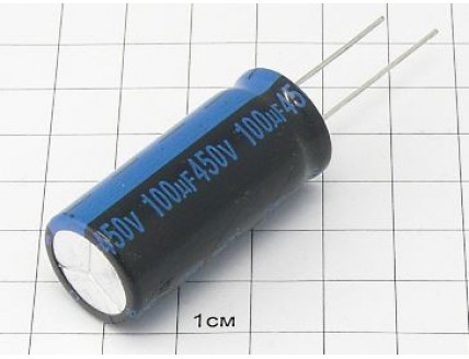 Конденсатор 100мкФ 450В 18x40 105°C