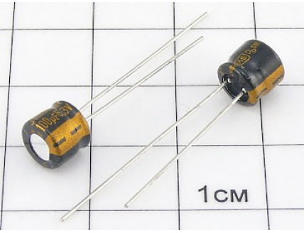 Конденсатор 100мкФ 6.3В 6.3x5