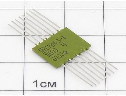 Резистор Б19М-3-1 1Вт 1К 5% "5"