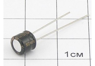 Конденсатор 100мкФ 16В 6.3x5
