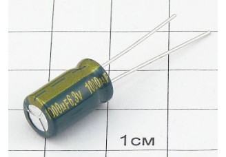 Конденсатор 1000мкФ 6.3В 8x14 105°C