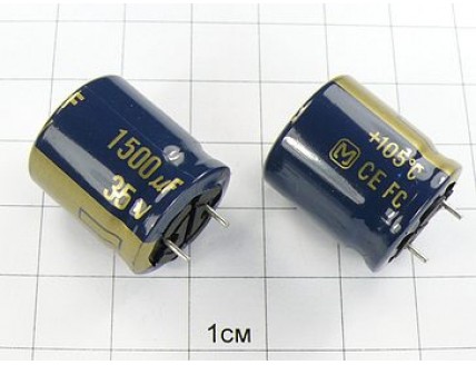 Конденсатор 1500мкФ 35В 18x20 105°C