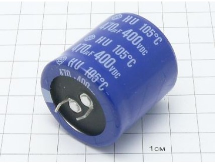 Конденсатор 470мкФ 400В 35x35 105°C