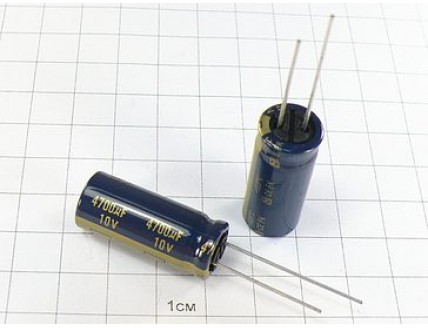 Конденсатор 4700мкФ 10В 12x30 105°C