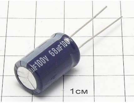 Конденсатор 68мкФ 100В 13х20 105°C