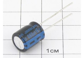 Конденсатор 680мкФ 16В 10x13 105°C