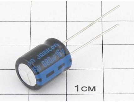Конденсатор 680мкФ 16В 10x13 105°C