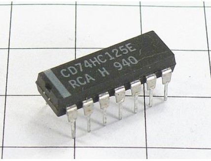 Микросхема CD74HC125E