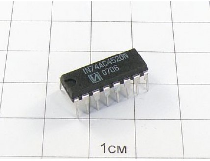 Микросхема IN74AC4520N