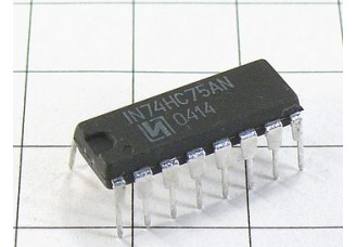 Микросхема IN74HC75AN