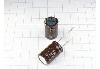 Конденсатор 100мкФ 200В 16x25 105°C
