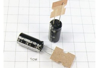Конденсатор 1000мкФ 18В 10x20 105°C