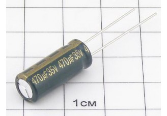 Конденсатор 470мкФ 35В 8x20 105°C