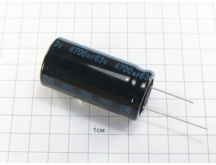 Конденсатор 4700мкФ 63В 25x50 105°C