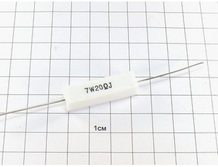 Резистор SQP-7W20RJ (7Вт, 20 Ом,5%)