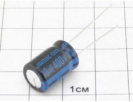 Конденсатор 10мкФ 400В 10x16 105°C
