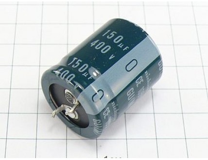 Конденсатор 150мкФ 400В 25x30 105°C