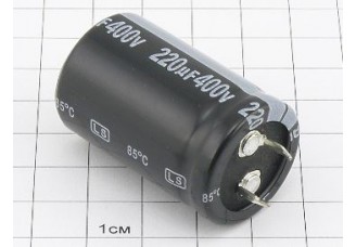 Конденсатор 220мкФ 400В 25x40