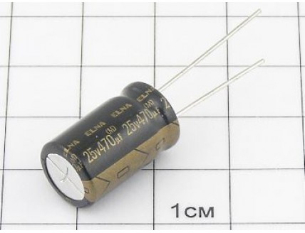 470мкФ 25В (10х16) AUDIO