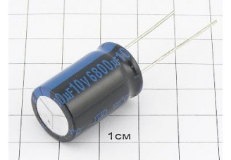 Конденсатор 6800мкФ 10В 16x25 105°C