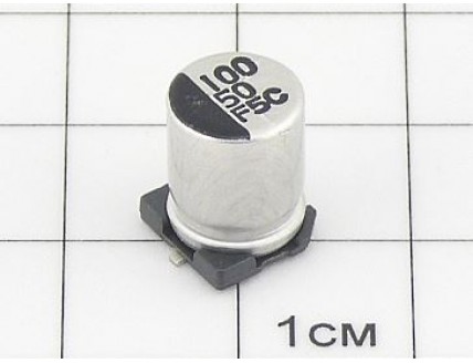 ЧИП 100мкФ 50В (8х10.2) 105°C