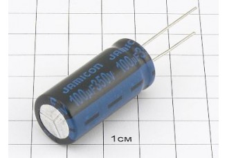Конденсатор 100мкФ 350В 16x35 105°C