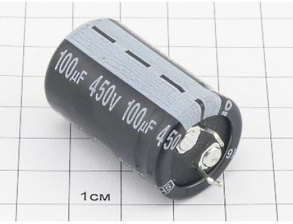 Конденсатор 100мкФ 450В 22x35 105°C