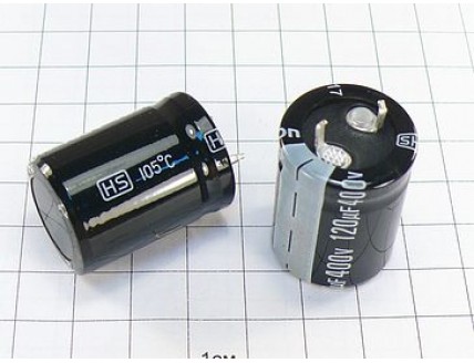 Конденсатор 120мкФ 400В 22x30 105°C