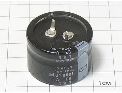 Конденсатор 1800мкФ 63В 30x20