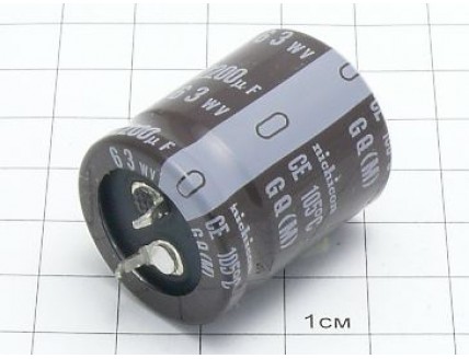 Конденсатор 2200мкФ 63В 25x30 105°C