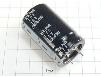 Конденсатор 22000мкФ 16В 25x40