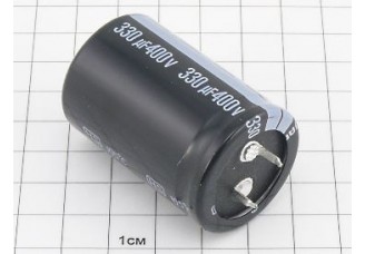 Конденсатор 330мкФ 400В 30x45 105°C