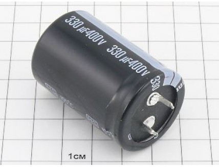 Конденсатор 330мкФ 400В 30x45 105°C