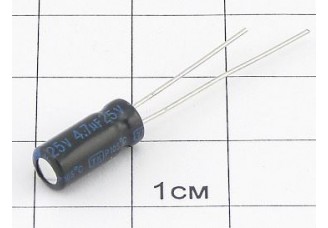 Конденсатор 4.7мкФ 25В 5x11 105°C