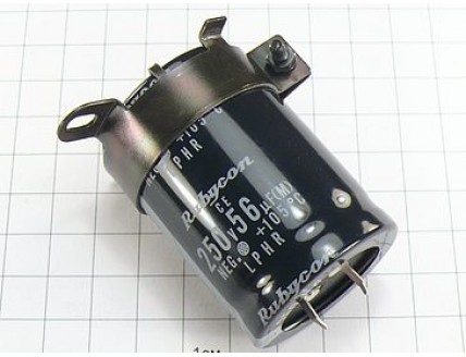 Конденсатор 56мкФ 250В 35x50 105°C