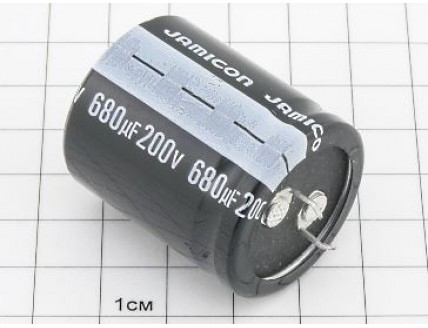 Конденсатор 680мкФ 200В 30x35