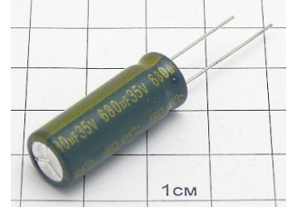Конденсатор 680мкФ 35В 10x28 105°C