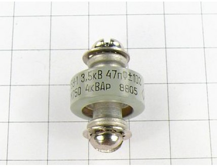 К15У-1А -3.5кВ-47пФ±10% -М750-4квар