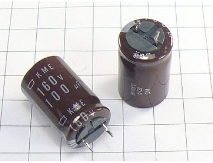 Конденсатор 100мкФ 160В 16x25 105°C