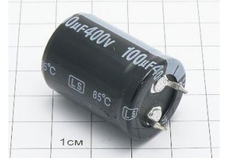 Конденсатор 100мкФ 400В 22x30