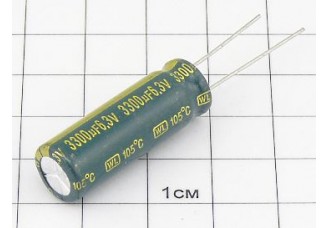 Конденсатор 3300мкФ 6.3В 10x30 105°C