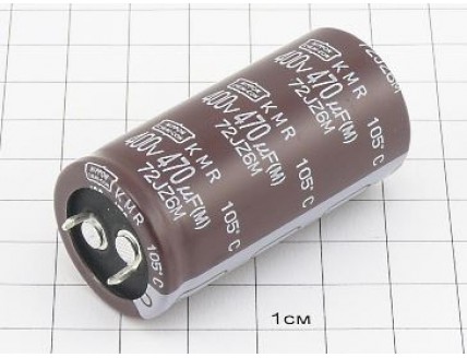 Конденсатор 470мкФ 400В 25x50 105°C