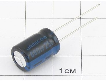 Конденсатор 680мкФ 25В 10x16 105°C