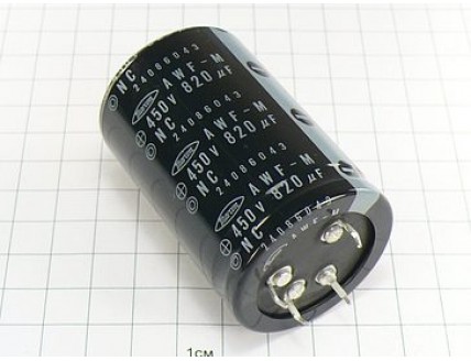 Конденсатор 820мкФ 450В 40x60